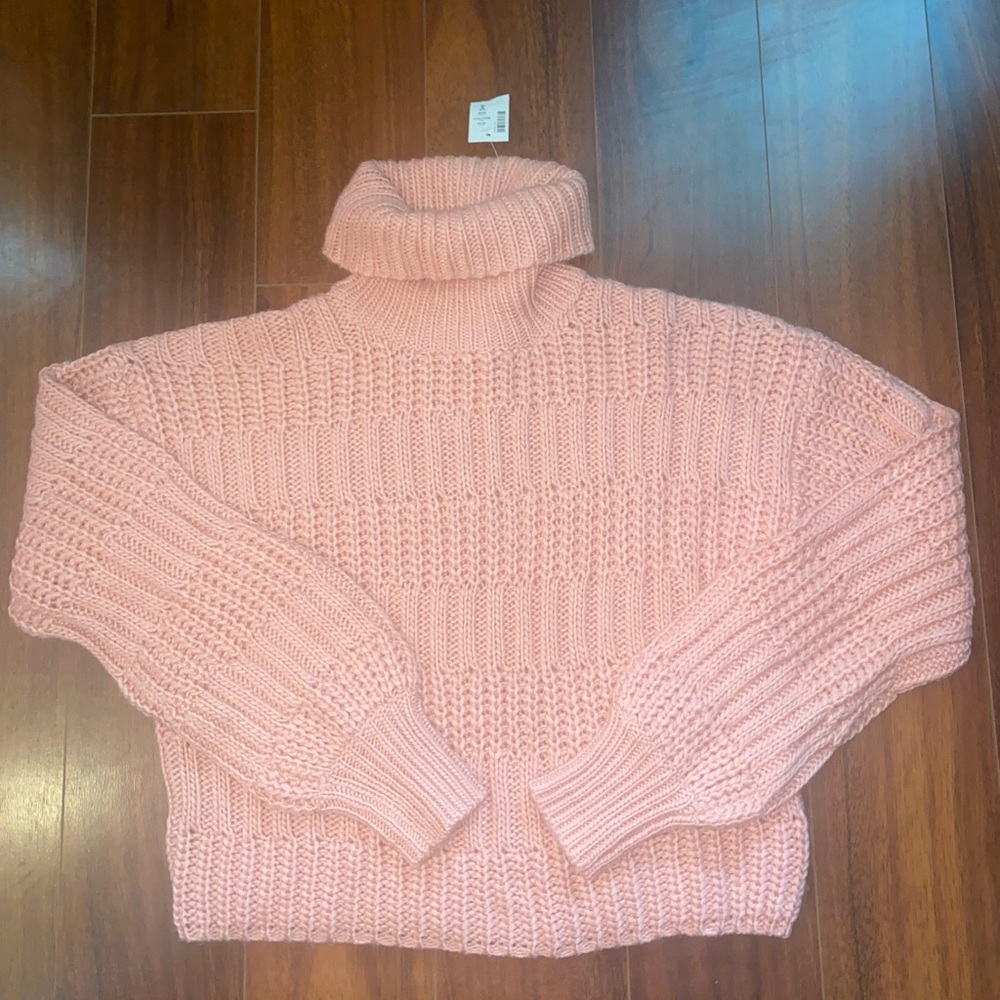 Pink Knitted Turtle Neck Aeropostale Sweater